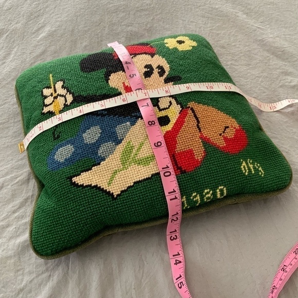 Vintage 1980s Minnie Mouse Decorative Pillow - Picture 4 of 5
